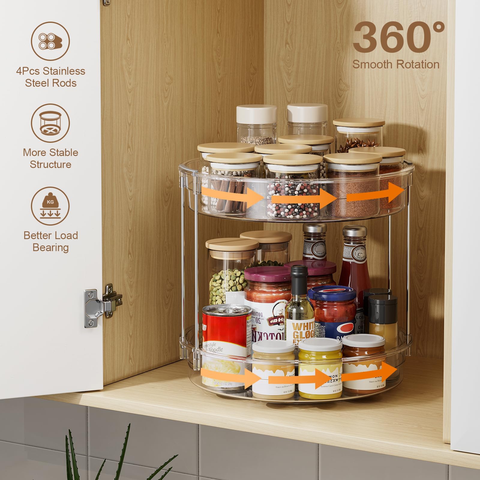 LAMU heavy-jar capacity design supports tall bottles with stable metal connectors.