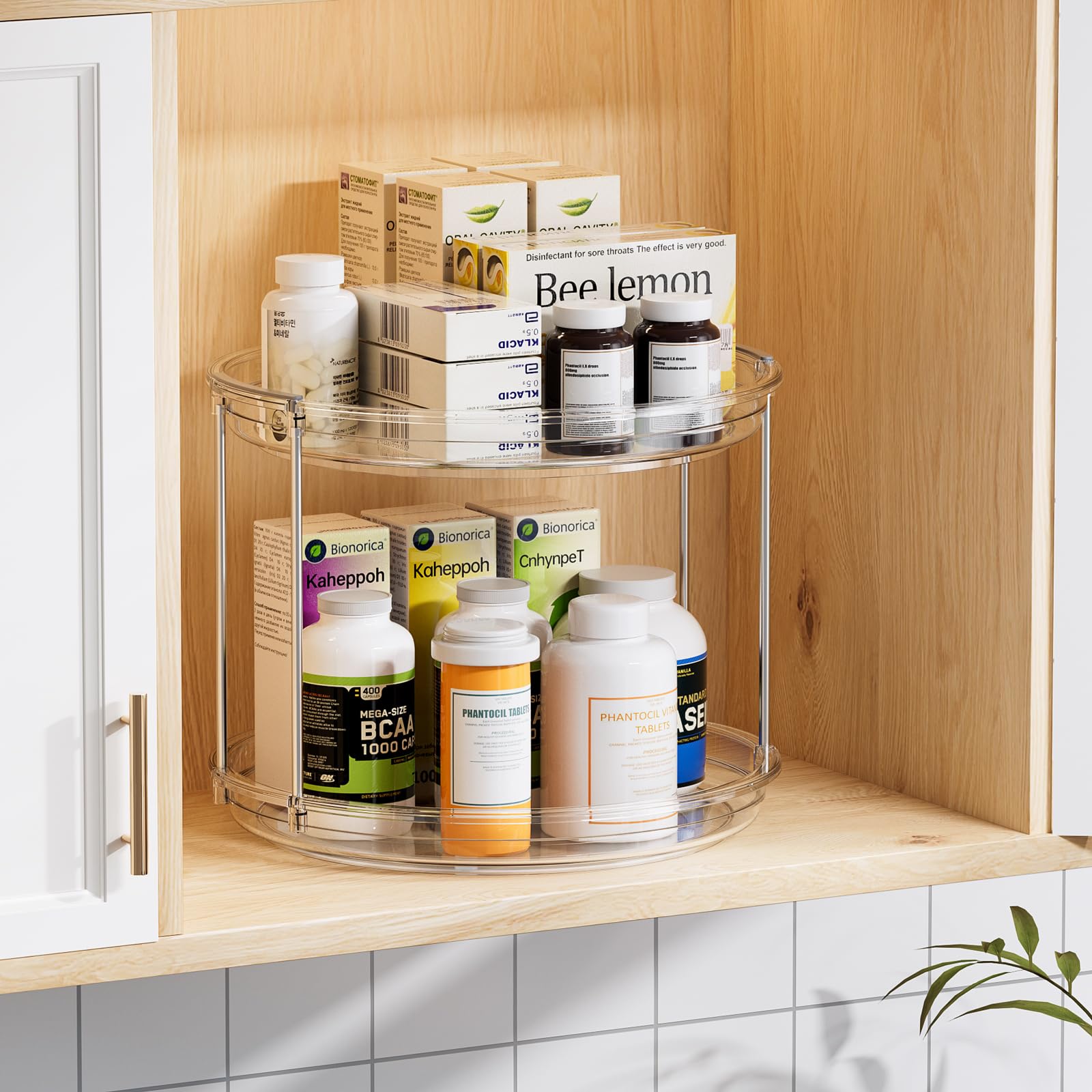 LAMU kitchen-countertop organizer maximizes compact storage