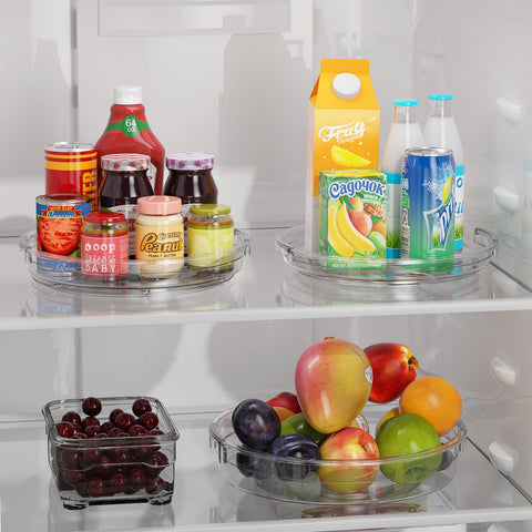 LAMU Lazy Susan 360-degree rotation enables easy access to items.