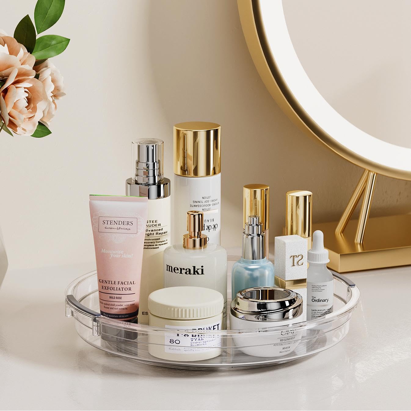 LAMU countertop storage frees cabinet space and streamlines use.