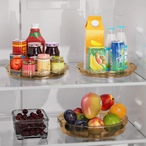 LAMU countertop spinner for snacks and jars, convenient rotation.