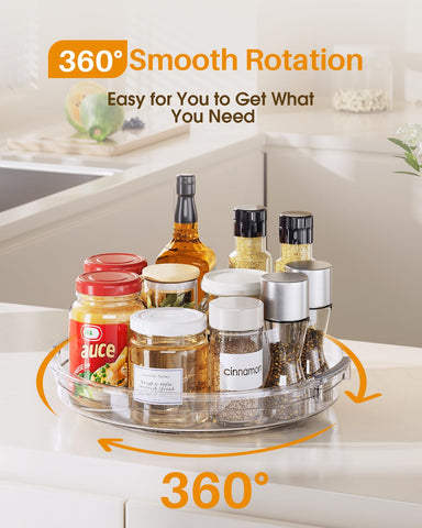 LAMU pantry turntable for jars and snacks, easy reach