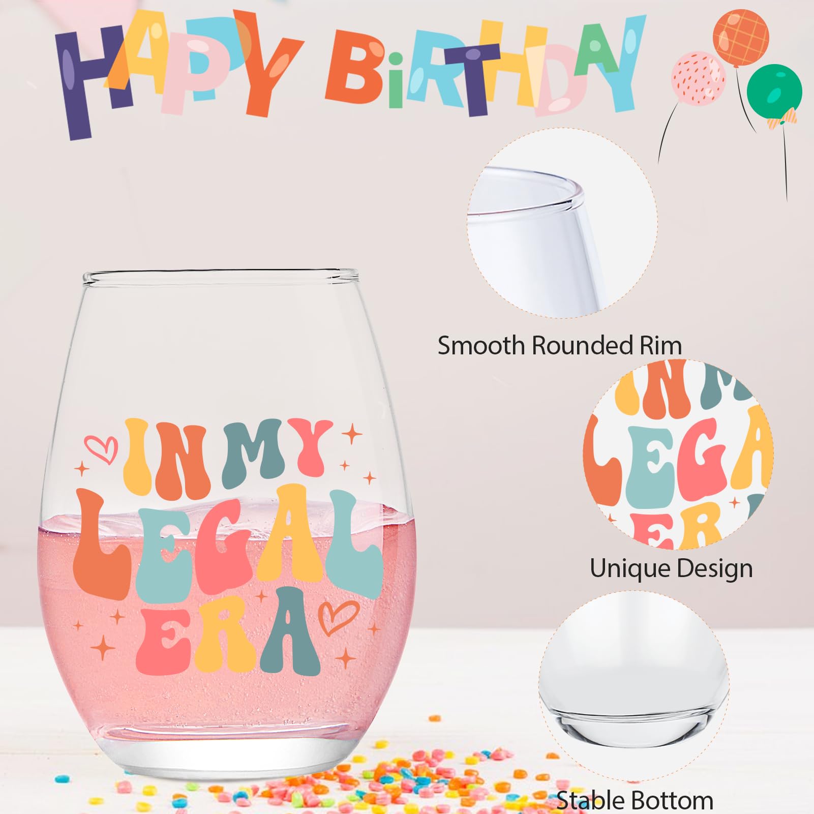 Lamyba wine glass used as a snack holder at gatherings