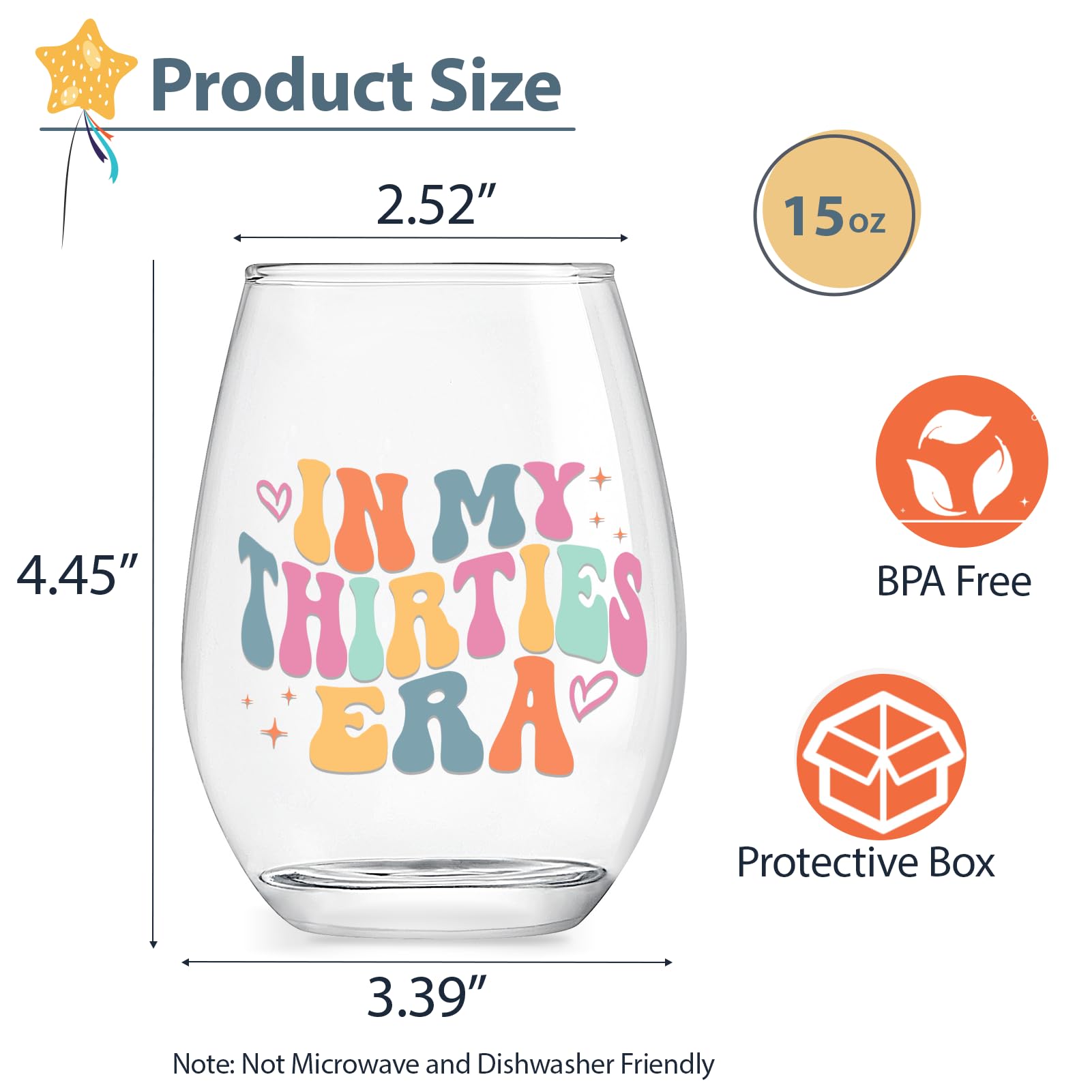 Lamyba 30th birthday gift wine glass for women adds charm to celebrations.