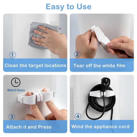 Lancord cord organizer on blender simplifies cord management.