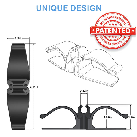 Lancord cord organizer on pressure cooker reduces counter clutter.