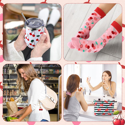 Landical cherry gift stickers add playful decor for gifts and gear.