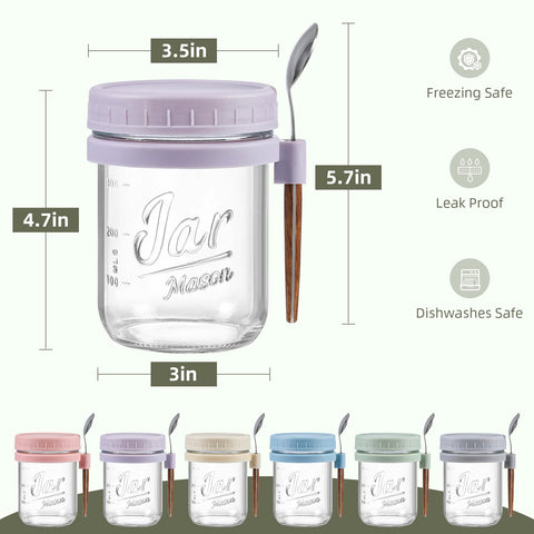 LANDNEOO 16oz glass mason jars with wide openings for simple filling and cleaning