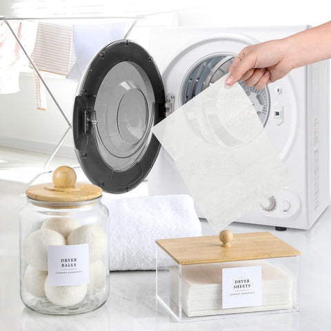 LANDNEOO acrylic storage box with protective film reminder