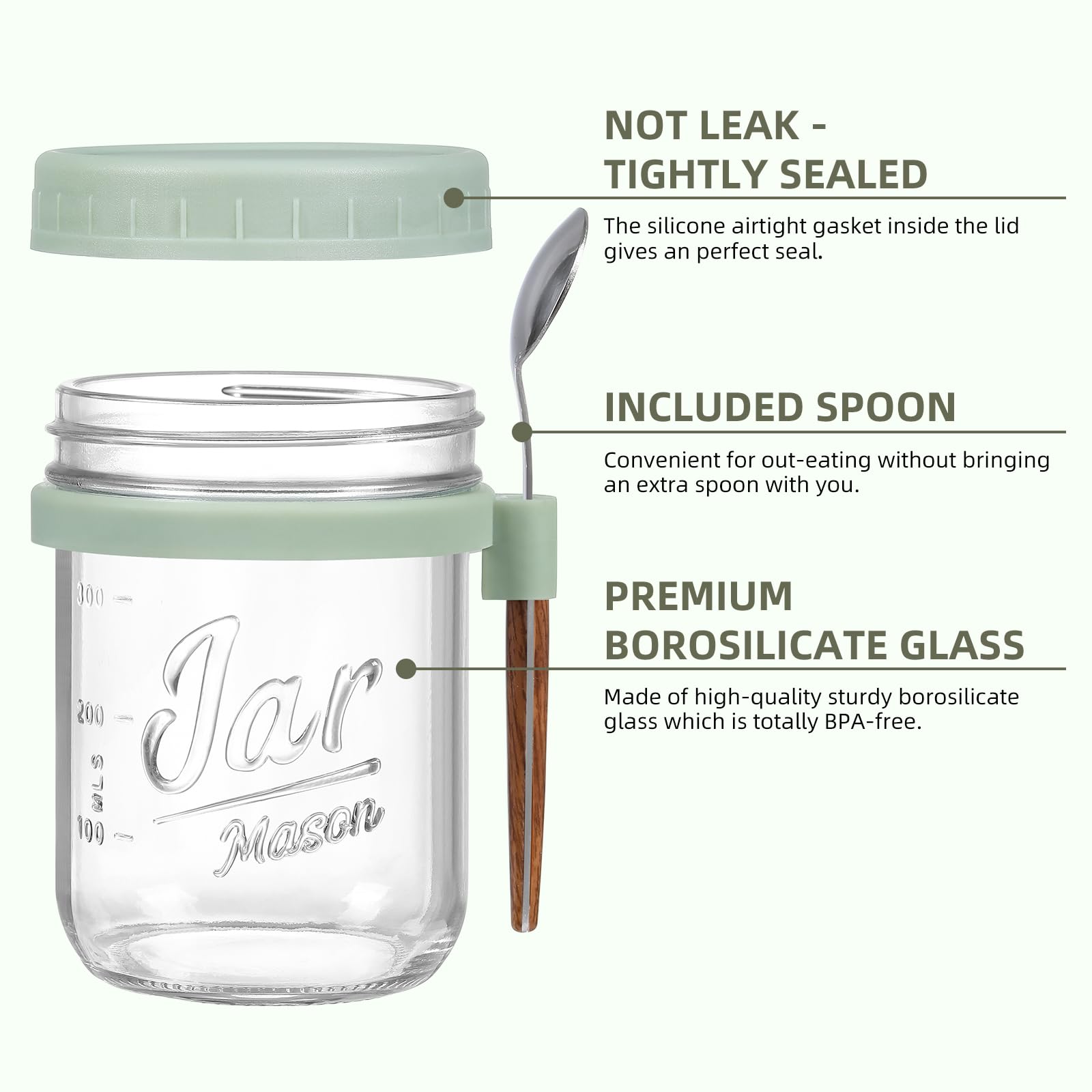 LANDNEOO airtight lids with silicone gaskets keep foods fresh during commute