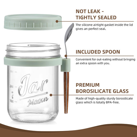 LANDNEOO silicone gasket lid keeps contents fresh and spill free during transport.