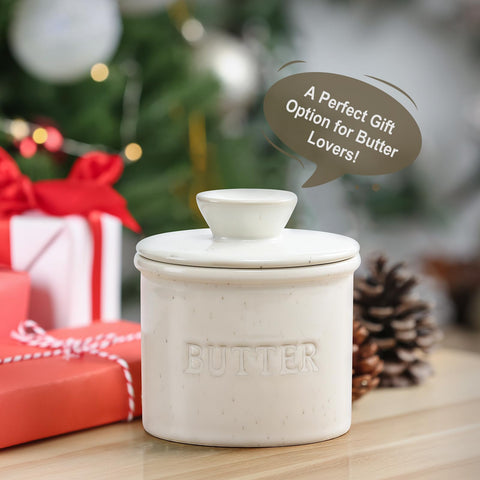 LANDNEOO butter crock on a kitchen decor setup elevating everyday spreads.