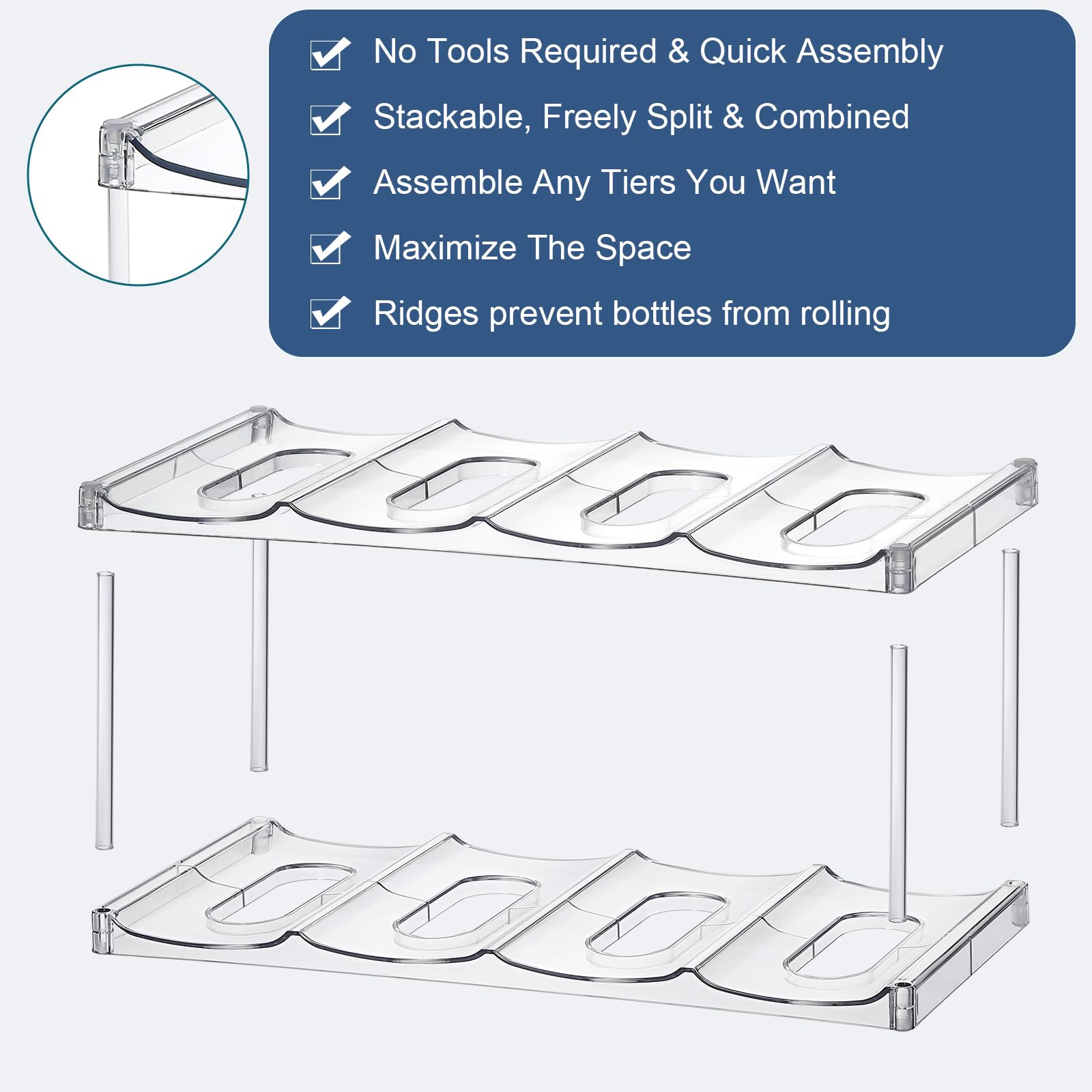 LANDNEOO three-tier design adds modern storage to any space.