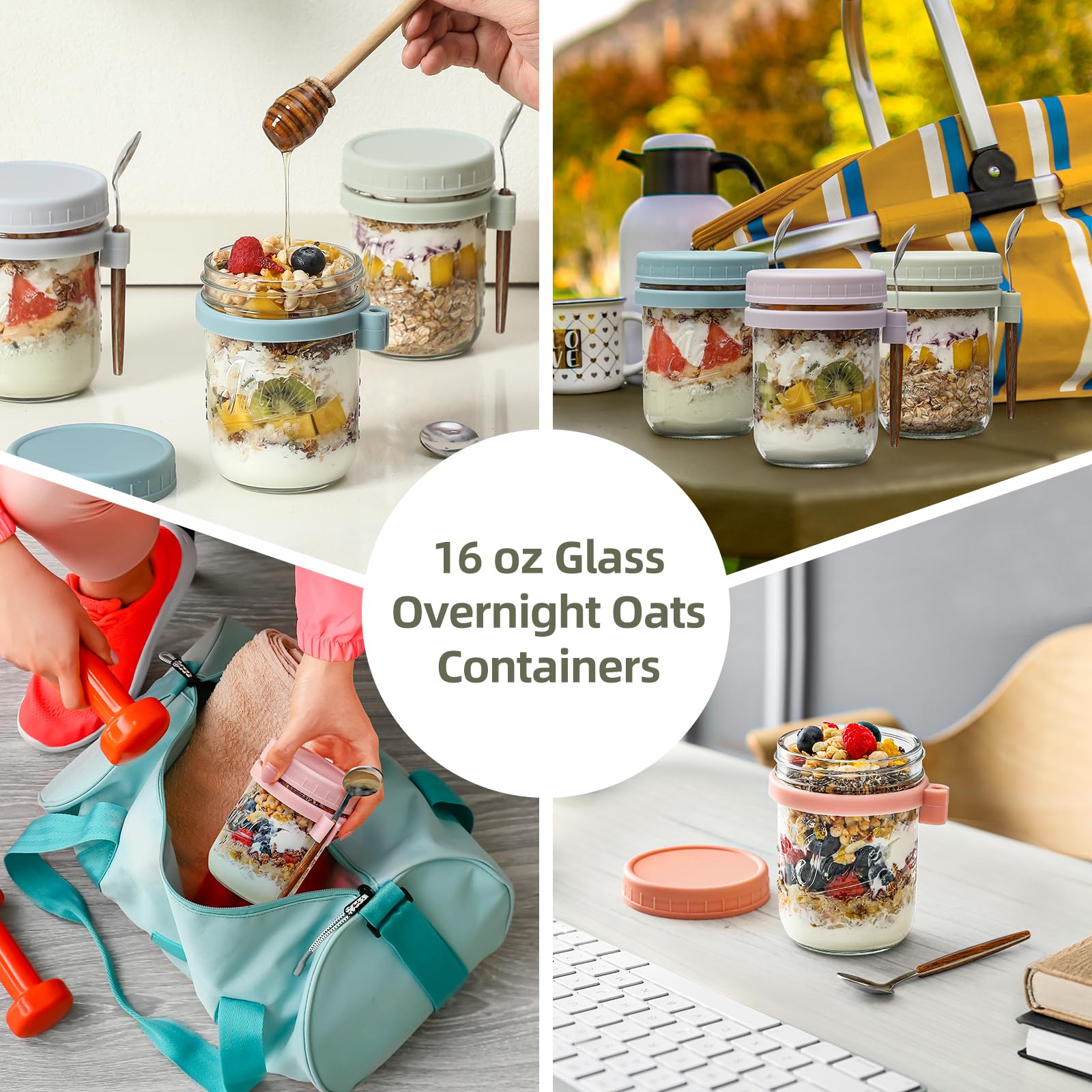 LANDNEOO colorful lid options inspire creative breakfasts and lunches