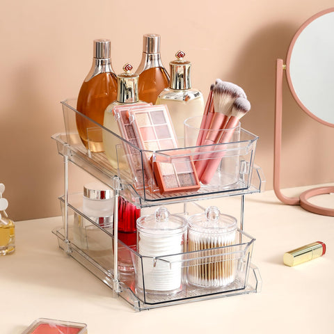 LANDNEOO fridge storage tray simplifies refrigerator organization.