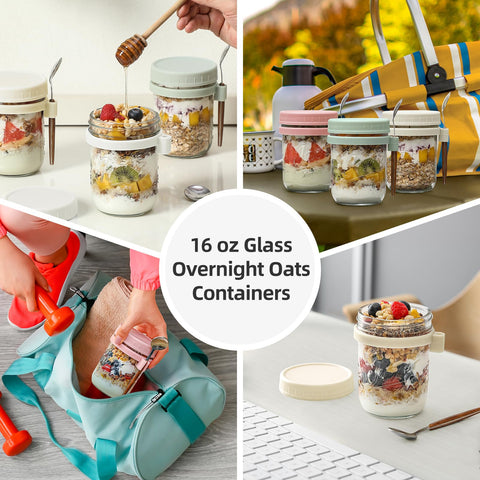 LANDNEOO dishwasher-safe jars ideal for on-the-go meals