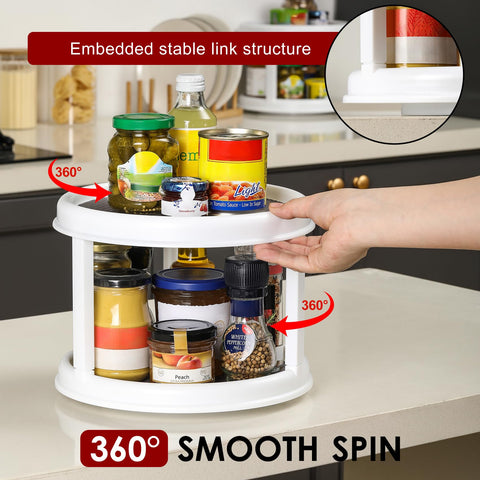 LANDNEOO kitchen counter organizer turntable keeps commonly used spices within reach