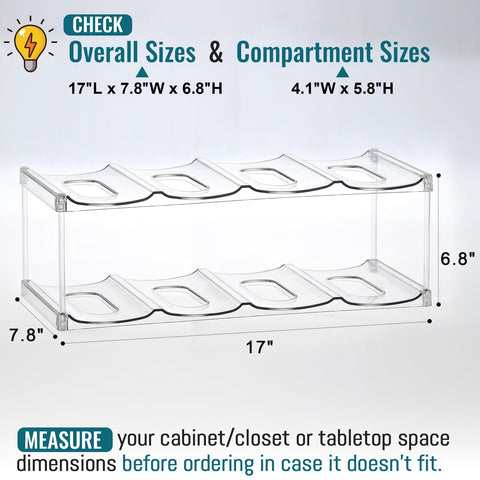 LANDNEOO versatile storage for pantry, fridge, or countertop organization.