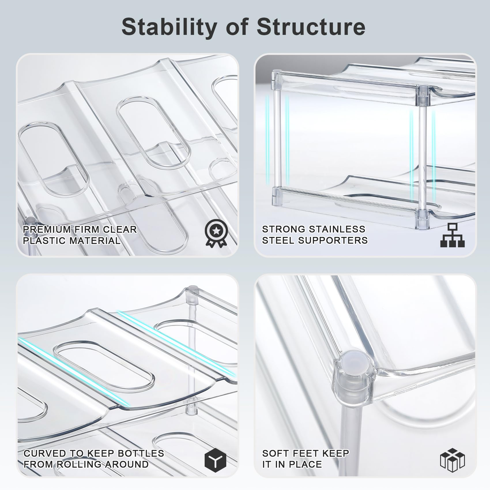 LANDNEOO ideal for fridge or pantry storage with clear visibility.
