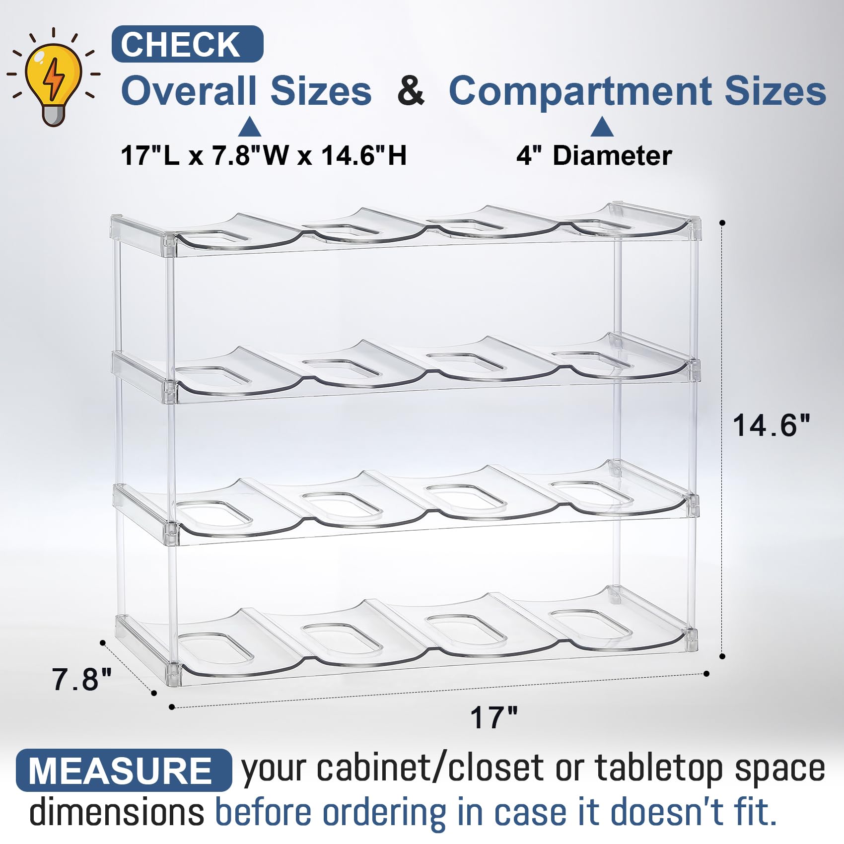 LANDNEOO bottle holder pantry view shows versatile storage for cans and bottles