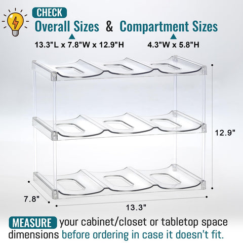 LANDNEOO Nalgene organizer stores everyday bottles on countertops or shelves