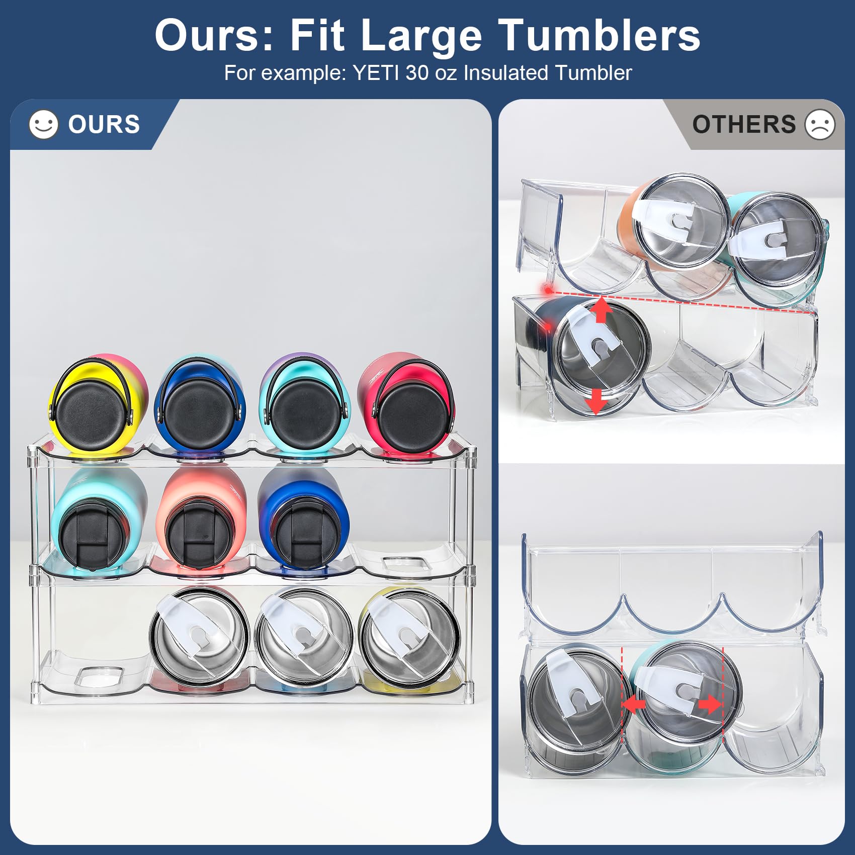 LANDNEOO quick tool-free assembly enables fast setup and flexible stacking.