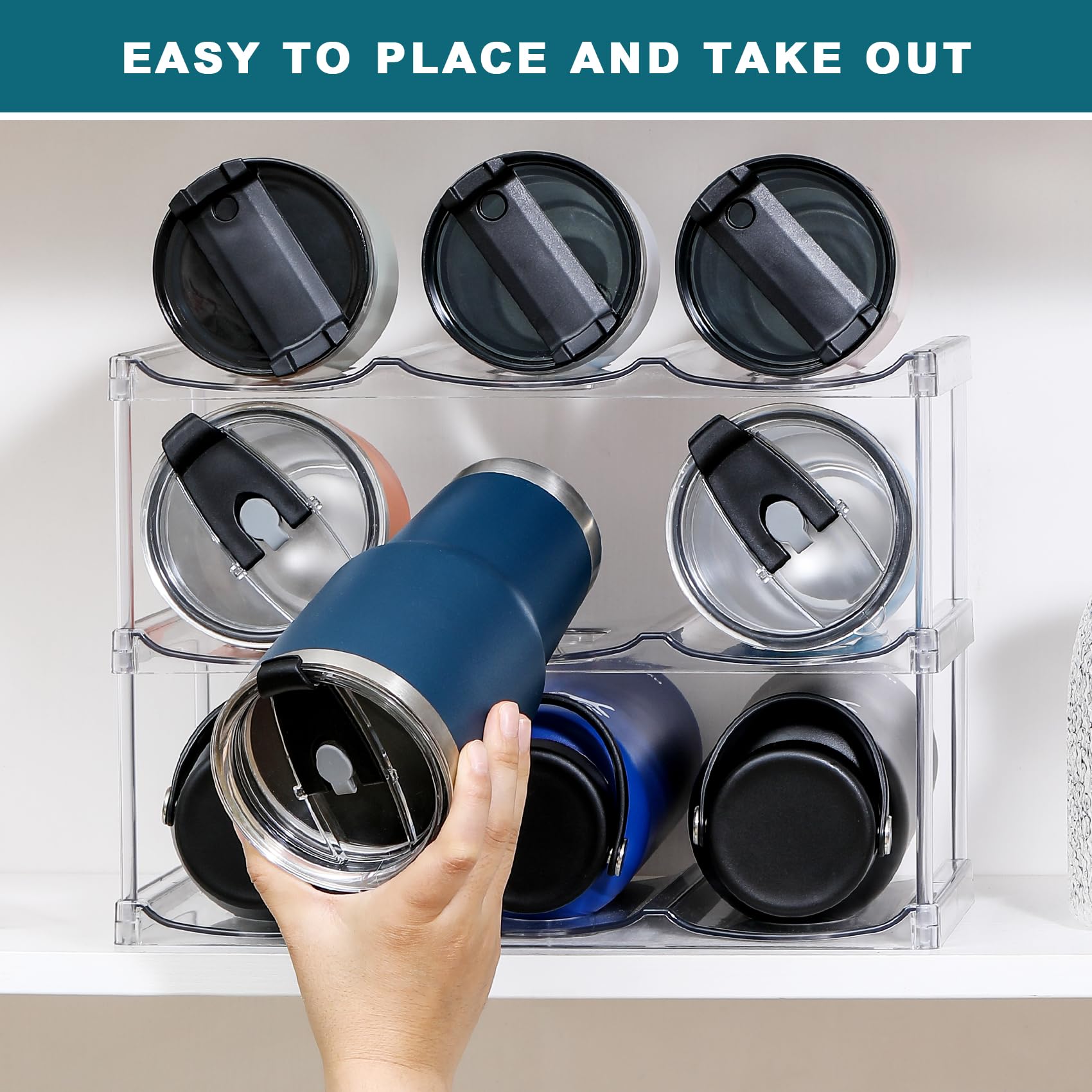 LANDNEOO ridges prevent bottle-roll for upright stability