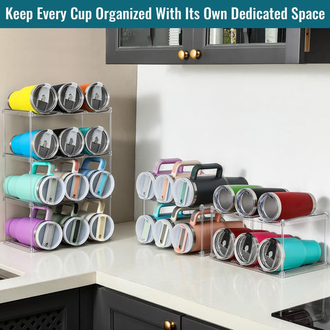 LANDNEOO Simple Modern tumbler storage fits glass or plastic bottles neatly