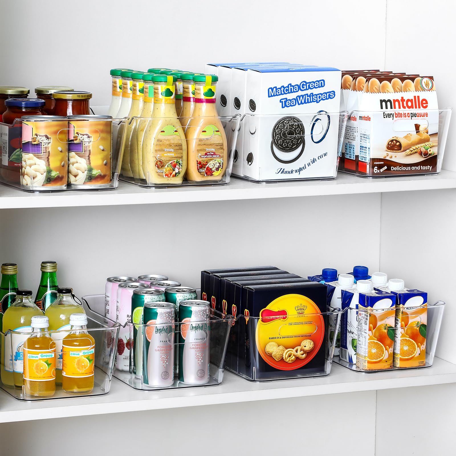 LANDNEOO SOHO 12-pack clear bins for fruit and vegetables freshness.
