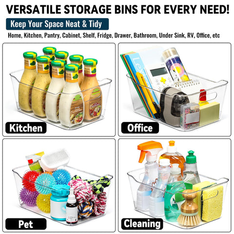 LANDNEOO SOHO 12-pack clear bins for RV storage and travel.