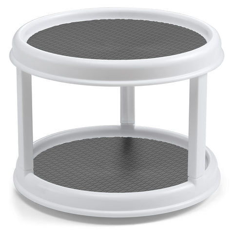 LANDNEOO tabletop office spin rack stores small supplies neatly