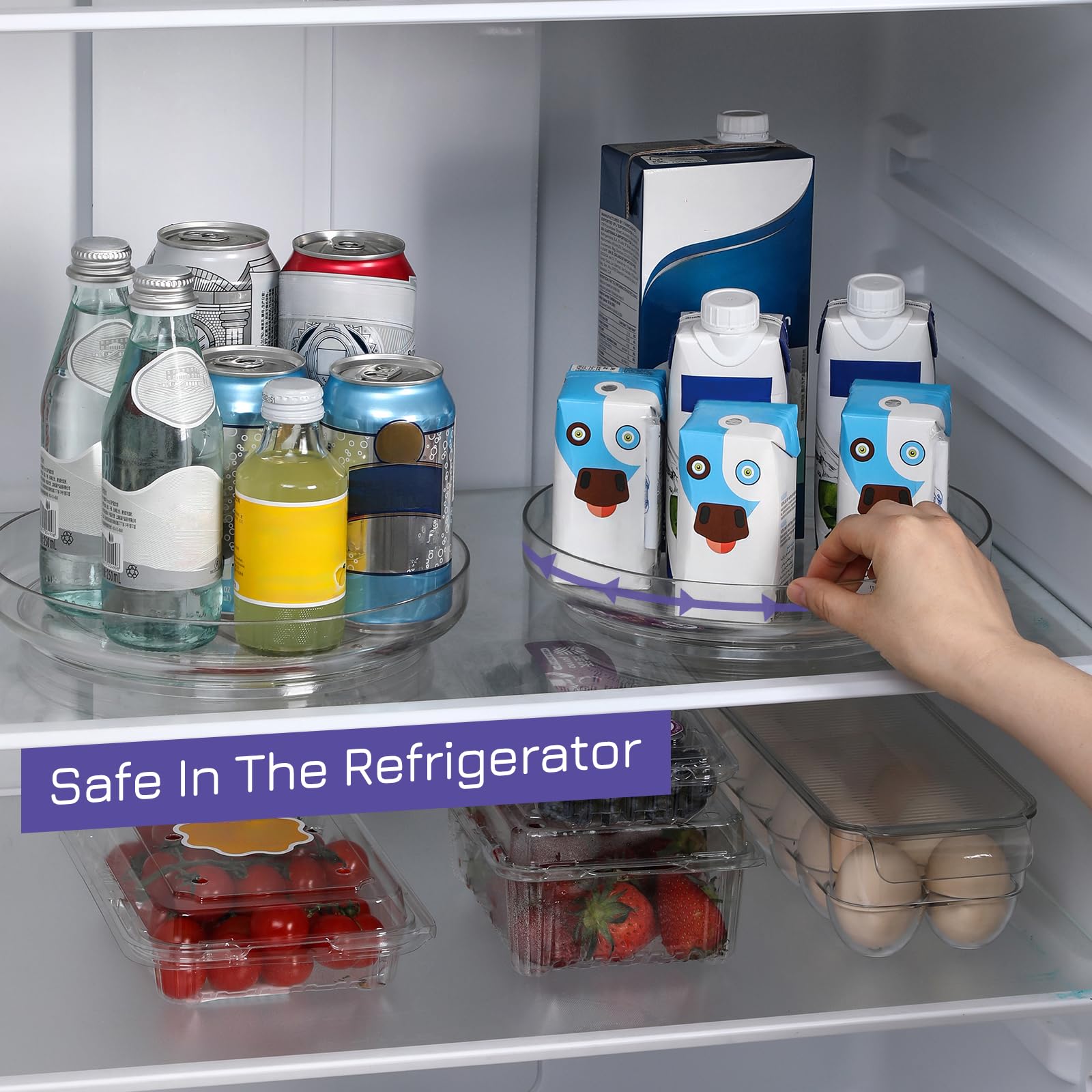 LANDNEOO under-sink storage lazy susan frees cabinet space