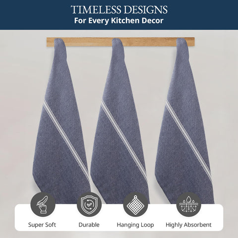 Lane Linen cotton towels machine washable and lint-free for everyday use.