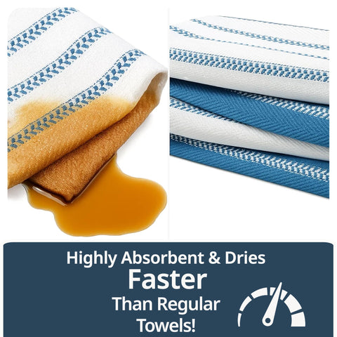 Lane Linen fast-drying towels help drying dishes and hands.