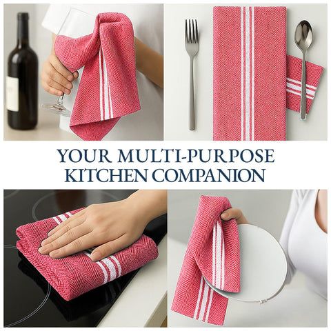 LANE LINEN gift-ready kitchen towel set for hosts and home cooks