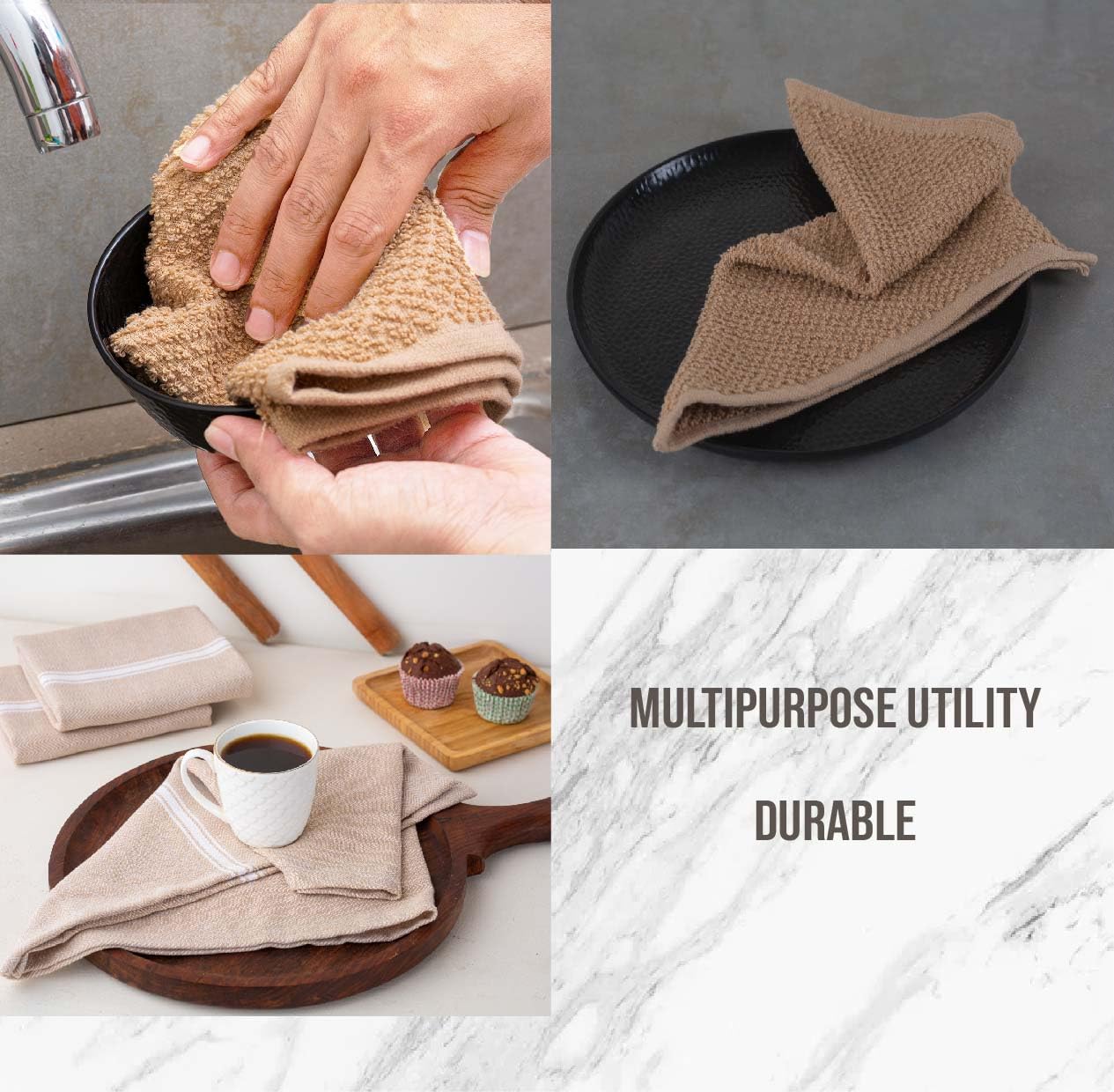 Lane Linen set in action for daily drying and wiping tasks
