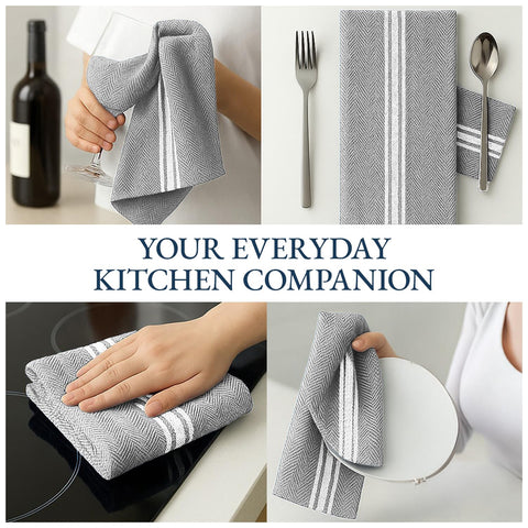 Lane Linen kitchen towels on counter durable option for daily use