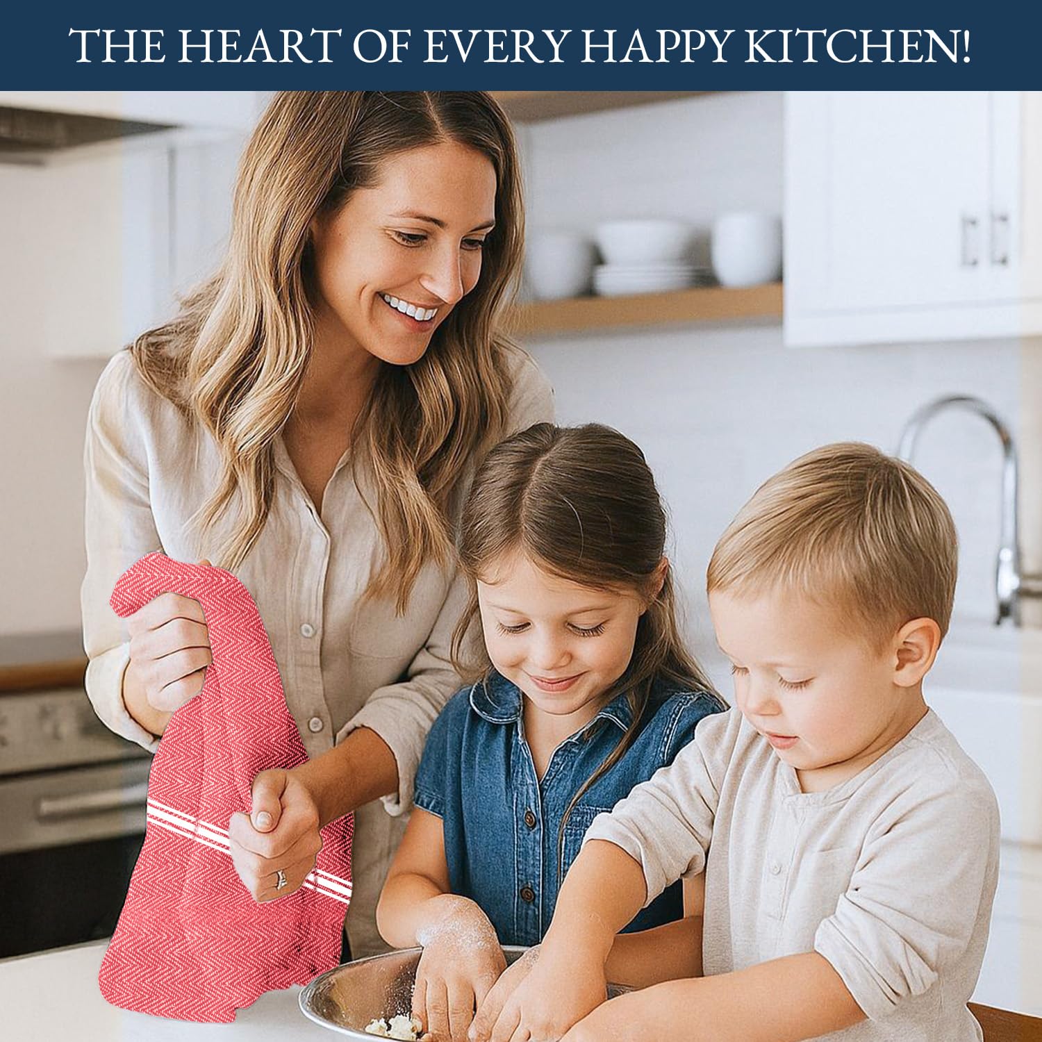 LANE LINEN kitchen towels 14x25 inches for versatile kitchen use