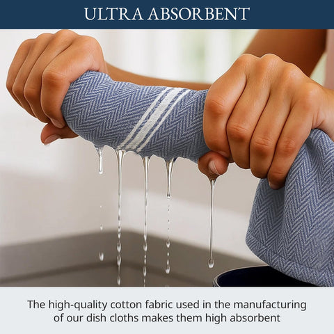 Lane Linen dish towels durable for repeated washes.