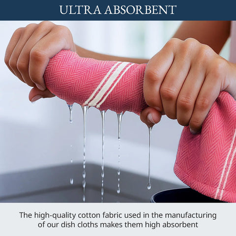LANE LINEN striped design towels add elegant style to counters