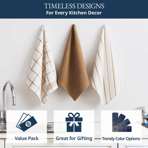LANE LINEN striped dishcloth design adds kitchen elegance