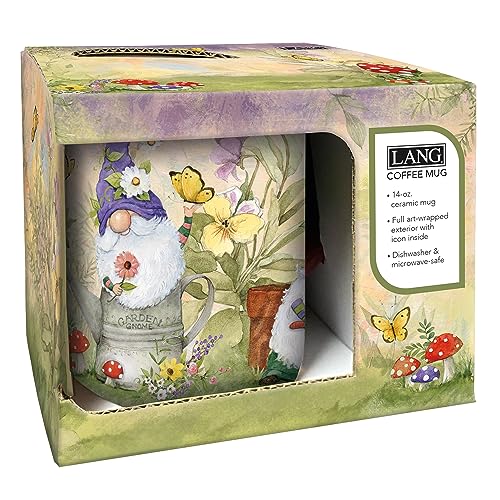 Lang Garden Gnomes Mug features Susan Winget art brightening desks and kitchens.