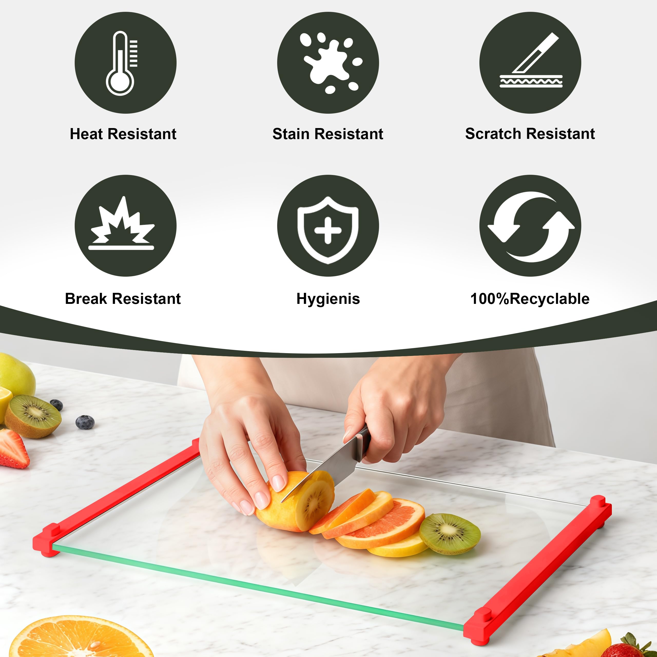 LANGBOHOS dishwasher-safe glass red simplifies cleanup after cooking