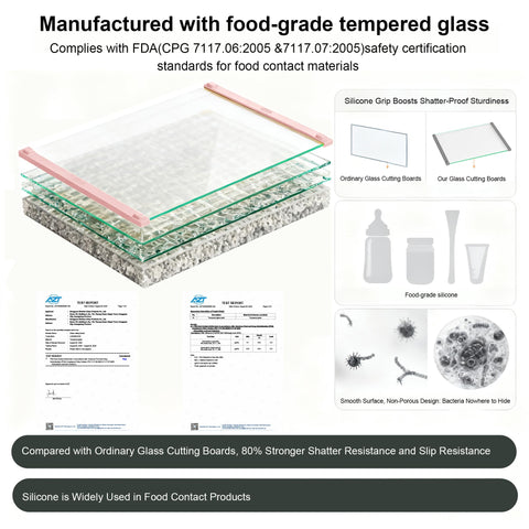 LANGBOHOS pink scratch-resistant glass board – resists marks and odors.
