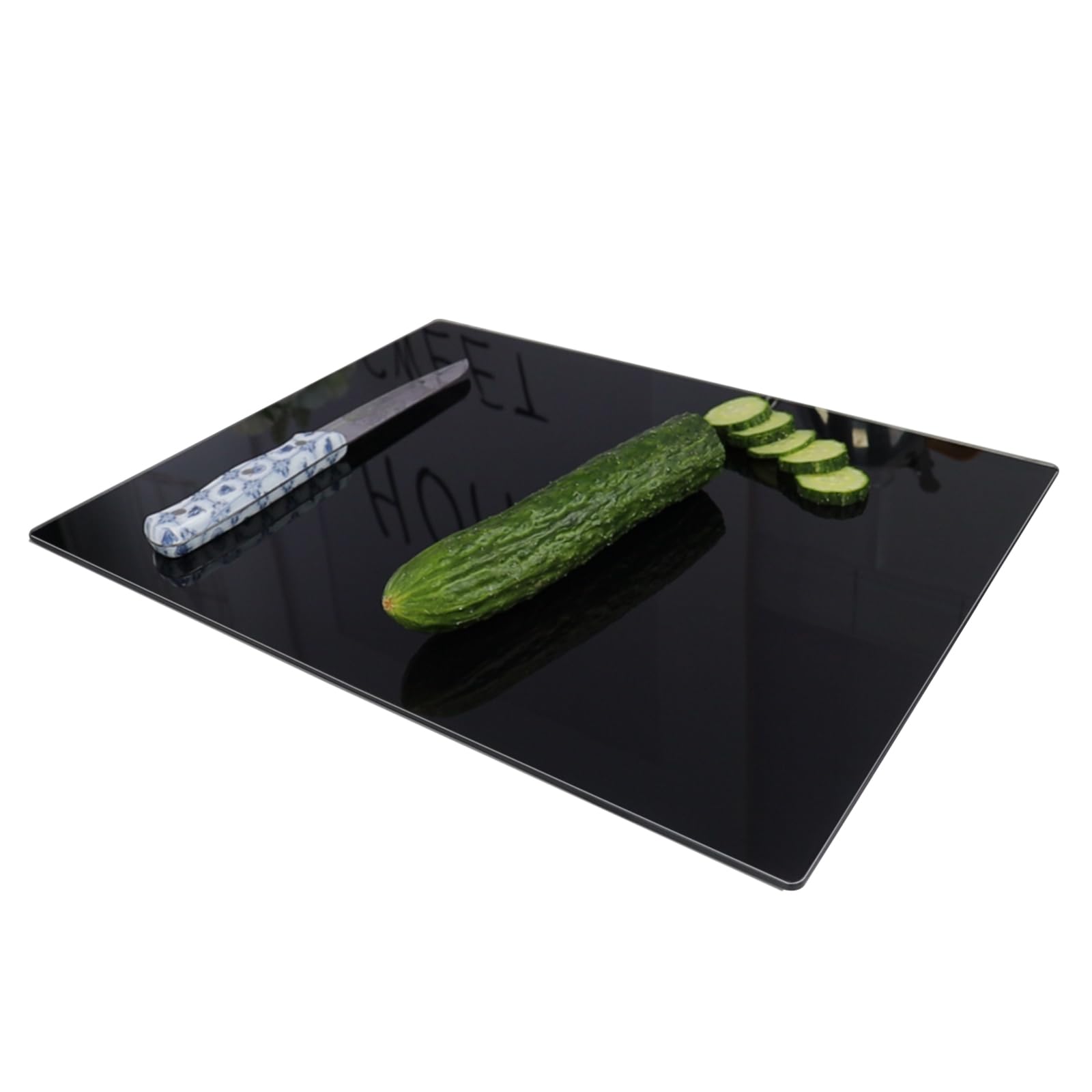 LANGBOHOS glass cutting board small 12x8 in black for quick tasks