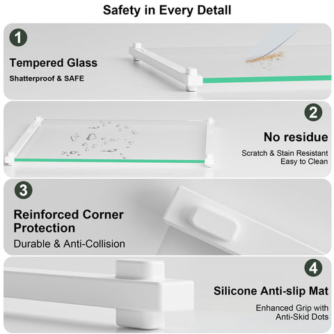 LANGBOHOS non-toxic surface close-up emphasizes hygiene-friendly, scratch-resistant material