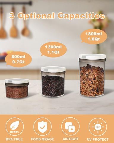 LangMingde stackable coffee container saves pantry space