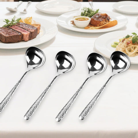 LANGMINGDE mirror-polished soup spoon elevating table settings.