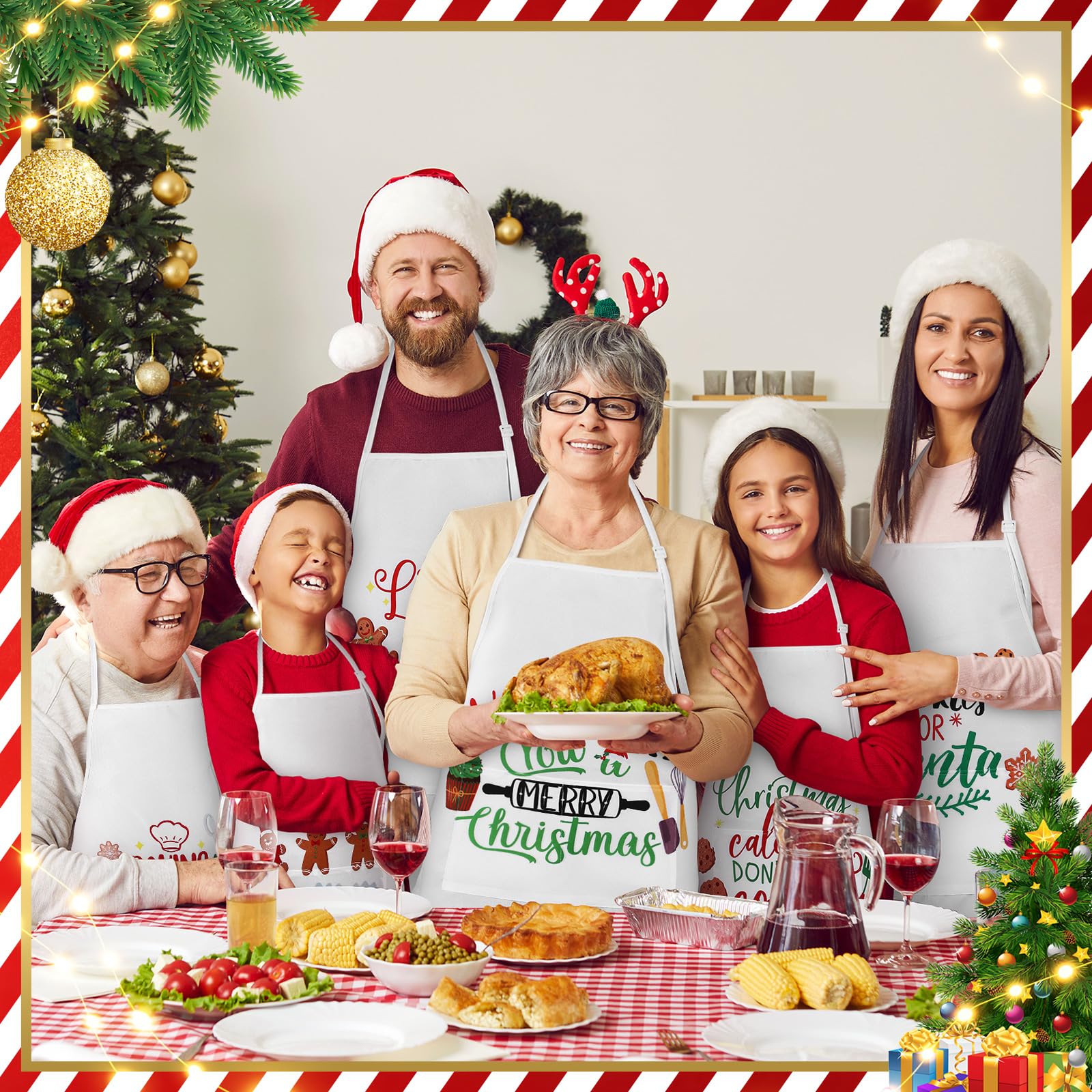 Langyiwee eight-apron set makes group baking organized and fun.