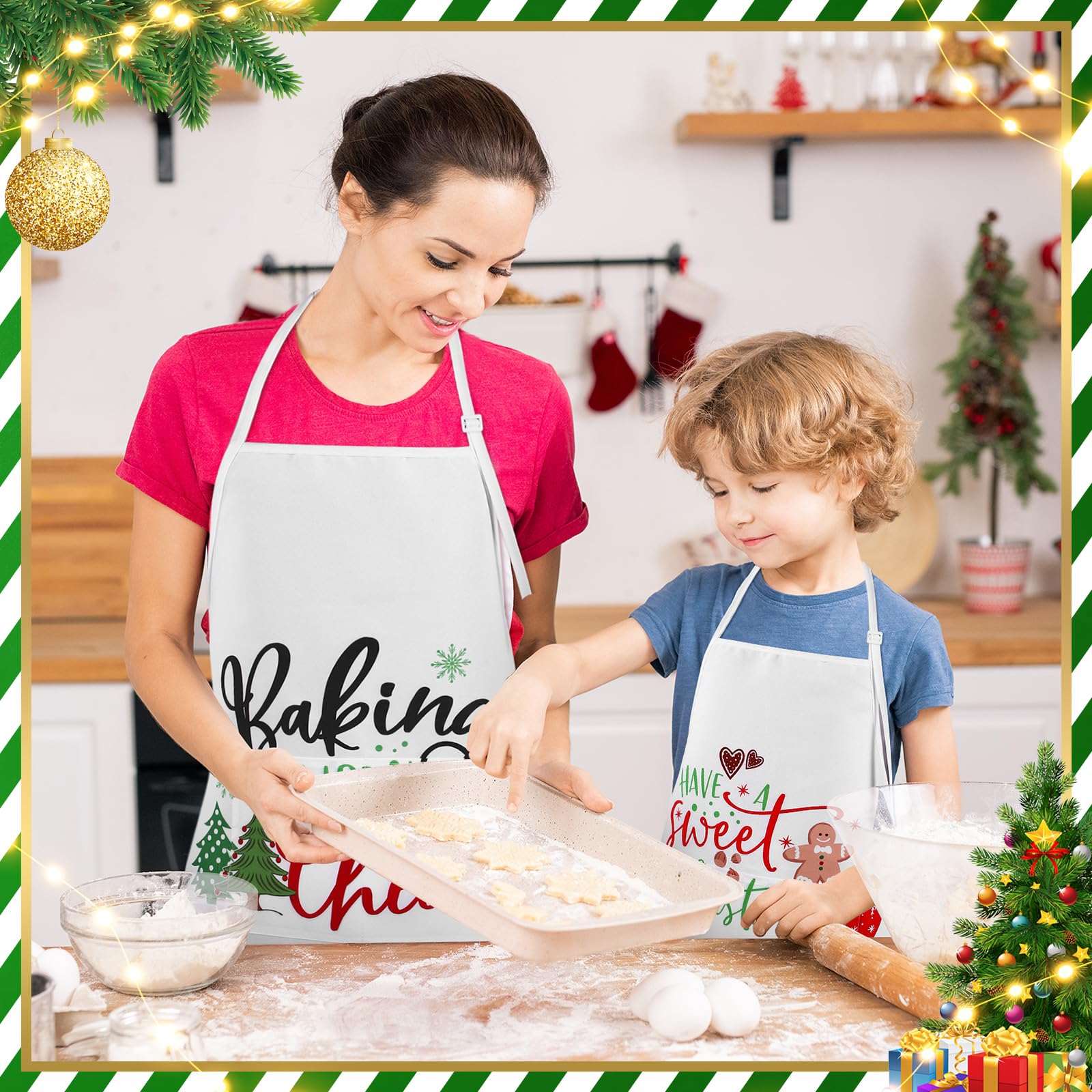 Langyiwee vibrant holiday designs brighten kitchen moments.